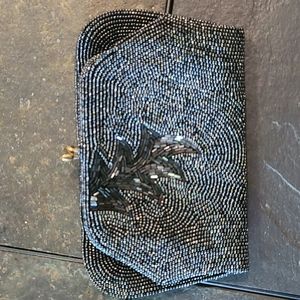 ~VINTAGE~Hand beaded Clutch Wallet Purse from 50s